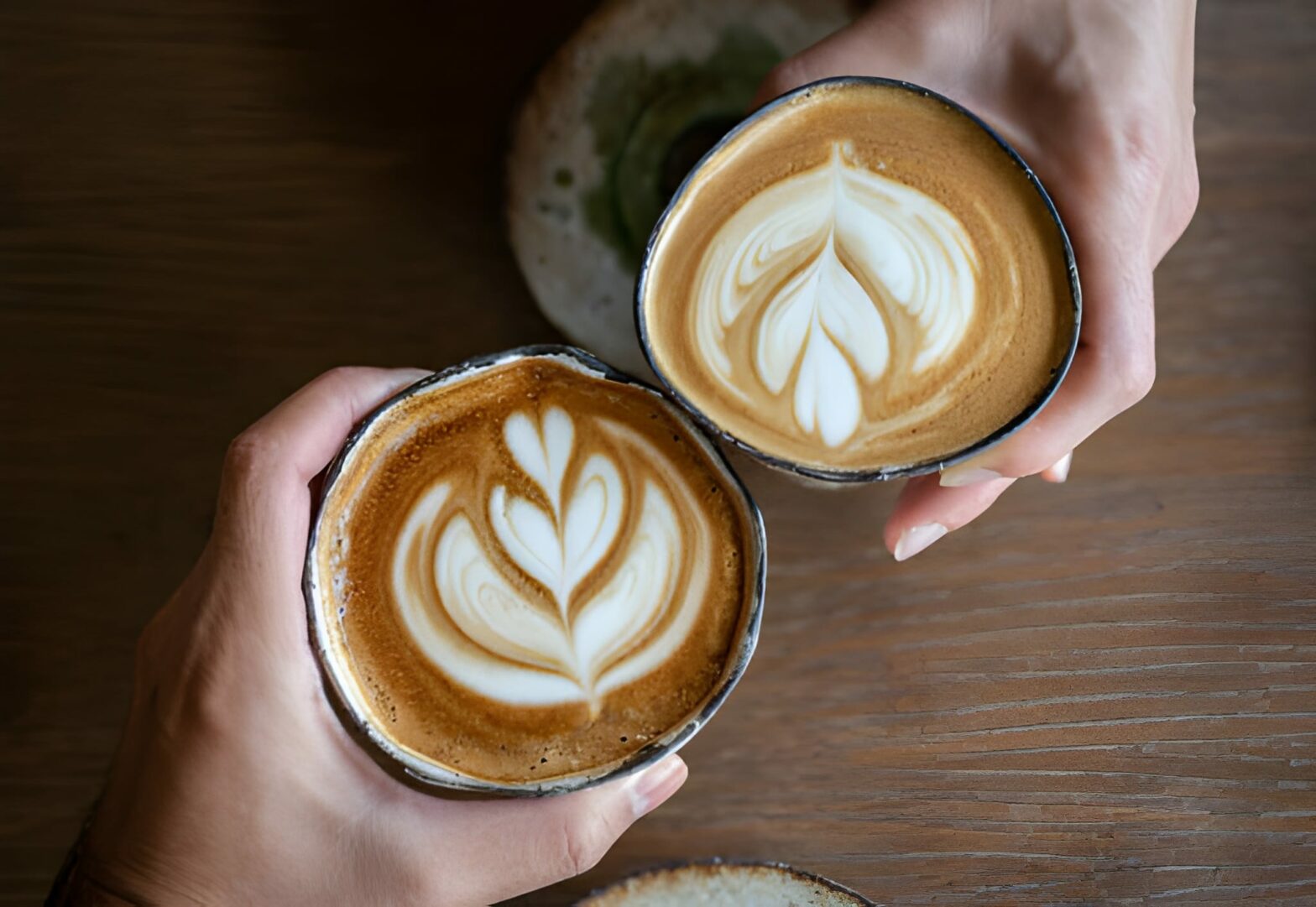 A couple having a conversation in the coffee bar about private events.